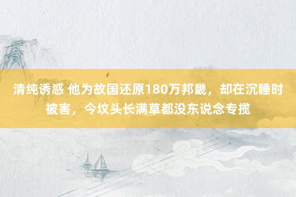 清纯诱惑 他为故国还原180万邦畿，却在沉睡时被害，今坟头长满草都没东说念专揽