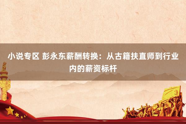 小说专区 彭永东薪酬转换：从古籍扶直师到行业内的薪资标杆