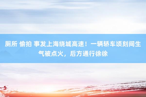 厕所 偷拍 事发上海绕城高速！一辆轿车顷刻间生气被点火，后方通行徐徐