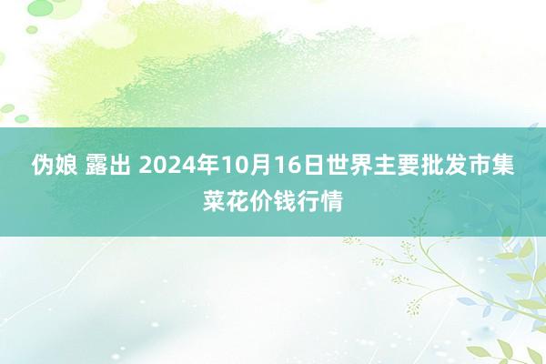 伪娘 露出 2024年10月16日世界主要批发市集菜花价钱行情