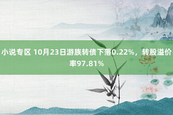 小说专区 10月23日游族转债下落0.22%，转股溢价率97.81%