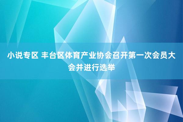 小说专区 丰台区体育产业协会召开第一次会员大会并进行选举