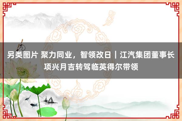 另类图片 聚力同业，智领改日｜江汽集团董事长项兴月吉转驾临英得尔带领