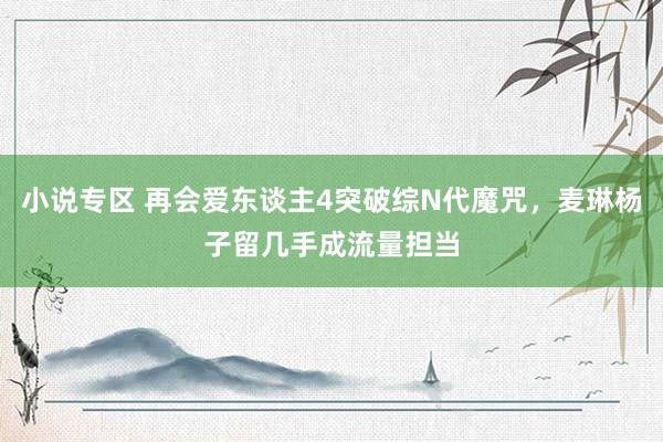 小说专区 再会爱东谈主4突破综N代魔咒，麦琳杨子留几手成流量担当