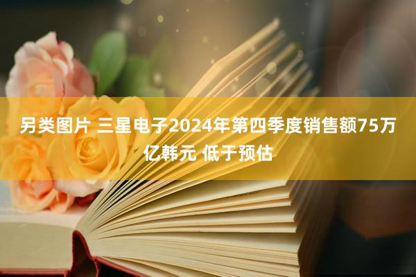 另类图片 三星电子2024年第四季度销售额75万亿韩元 低于预估