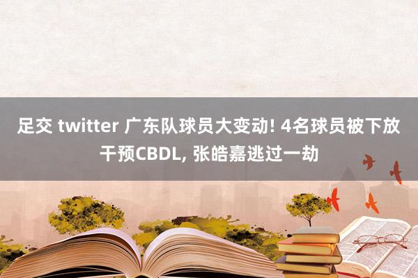 足交 twitter 广东队球员大变动! 4名球员被下放干预CBDL， 张皓嘉逃过一劫